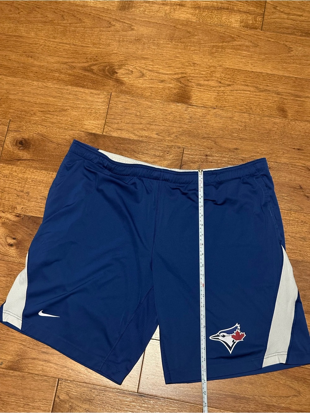Nike Dri Fit Men's Royal Blue Athletic Shorts with Bluejay’s Logo